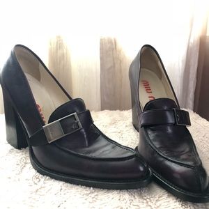 Deep purple Miu Miu Chunky Heels size 40